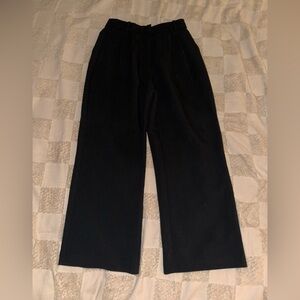 Abercrombie Sloan pants, wide leg curve love in black!